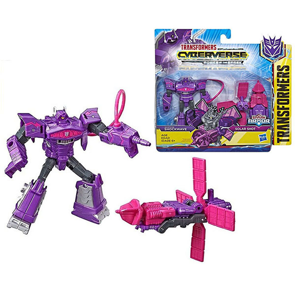 Hasbro Transformers E4219/E4300 Трансформеры КИБЕРВСЕЛЕННАЯ СПАРК АРМОР Шоквейв 13 см.