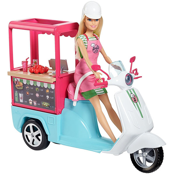 barbie remote control scooter