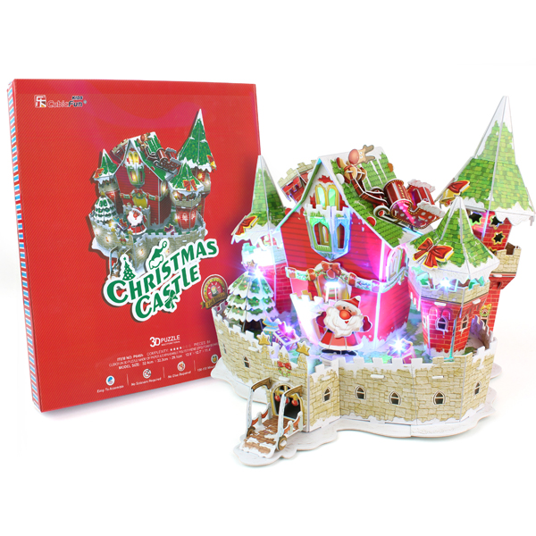 Cubic Fun P646h Кубик фан Сказочный рождественский замок (с подсветкой) cubicfun сказочный рождественский замок с подсветкой