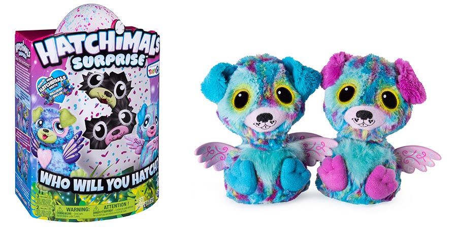 Hatchimals 19110-PUP Хетчималс сюрприз - близнецы интерактивные питомцы, вылупляющиеся из яйца