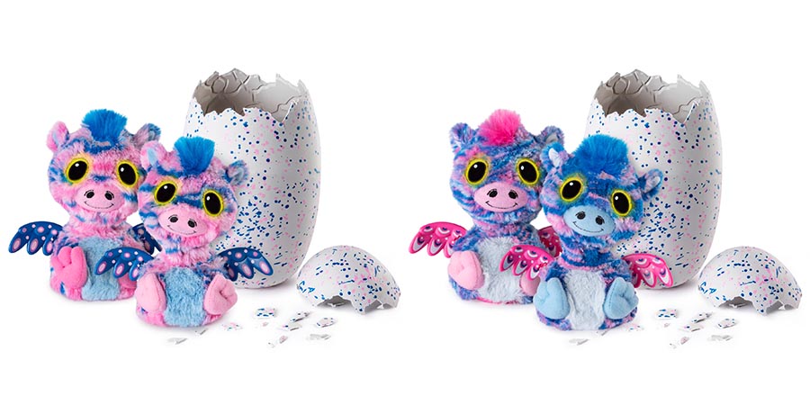 Hatchimals 19110-ZUF Хетчималс сюрприз - близнецы интерактивные питомцы, вылупляющиеся из яйца